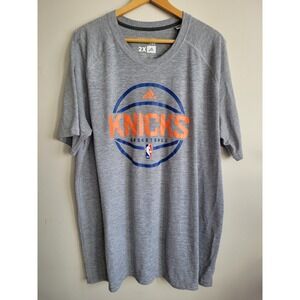 New York Knicks T Shirt Mens Size 2xl Ultimate Tee Gray Adidas VTG Classic